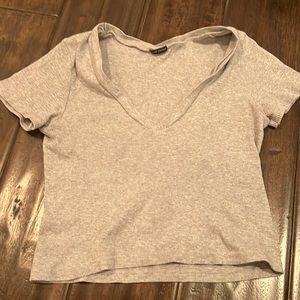 Brandy Melville grey crop top